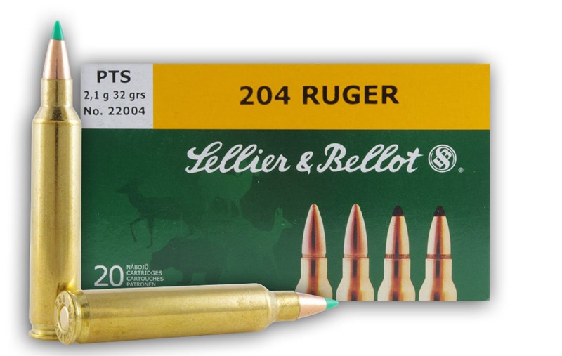 Sellier & Bellot .204Ruger PTS .32gr V-Max Ammo | Belmont Guns & Ammo