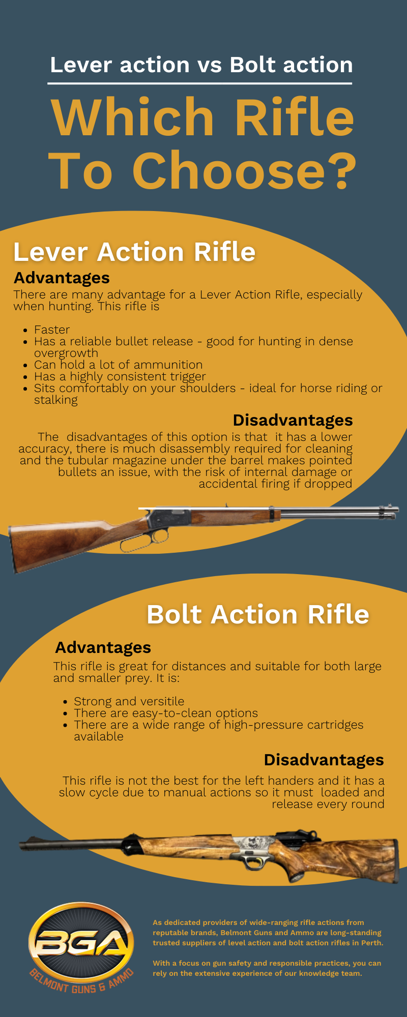 bolt action vs lever action rifle