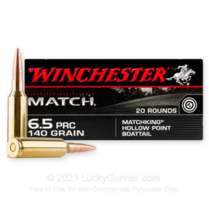 Winchester Match 6.5PRC 140gr Matchking HP Ammo 20 rounds