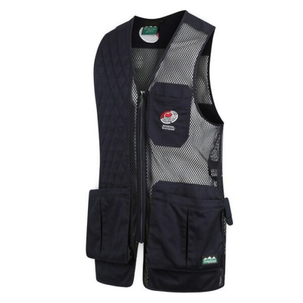 Miroku Navy Blue Shooting Vest Front