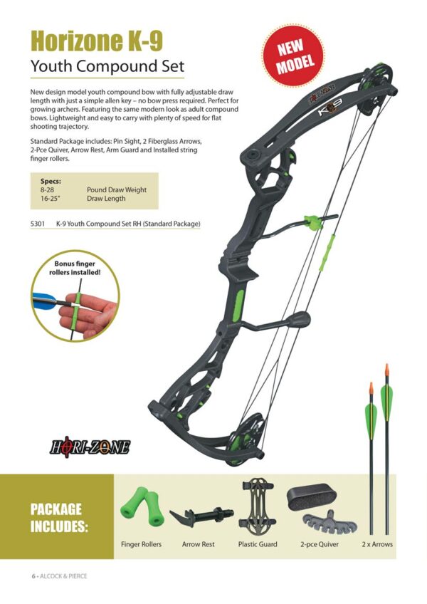 Horizone K-9 Youth Compound Bow Set