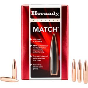 Hornady 30cal 308 155gr ELD Match Projectiles case front photo
